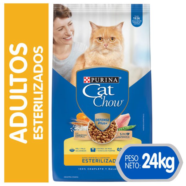 CAT CHOW ESTERILIZADOS 24Kg